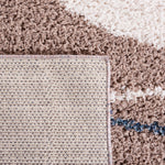 Safavieh Calico Shag 108 Rug, CLC108 - Taupe / Blue
