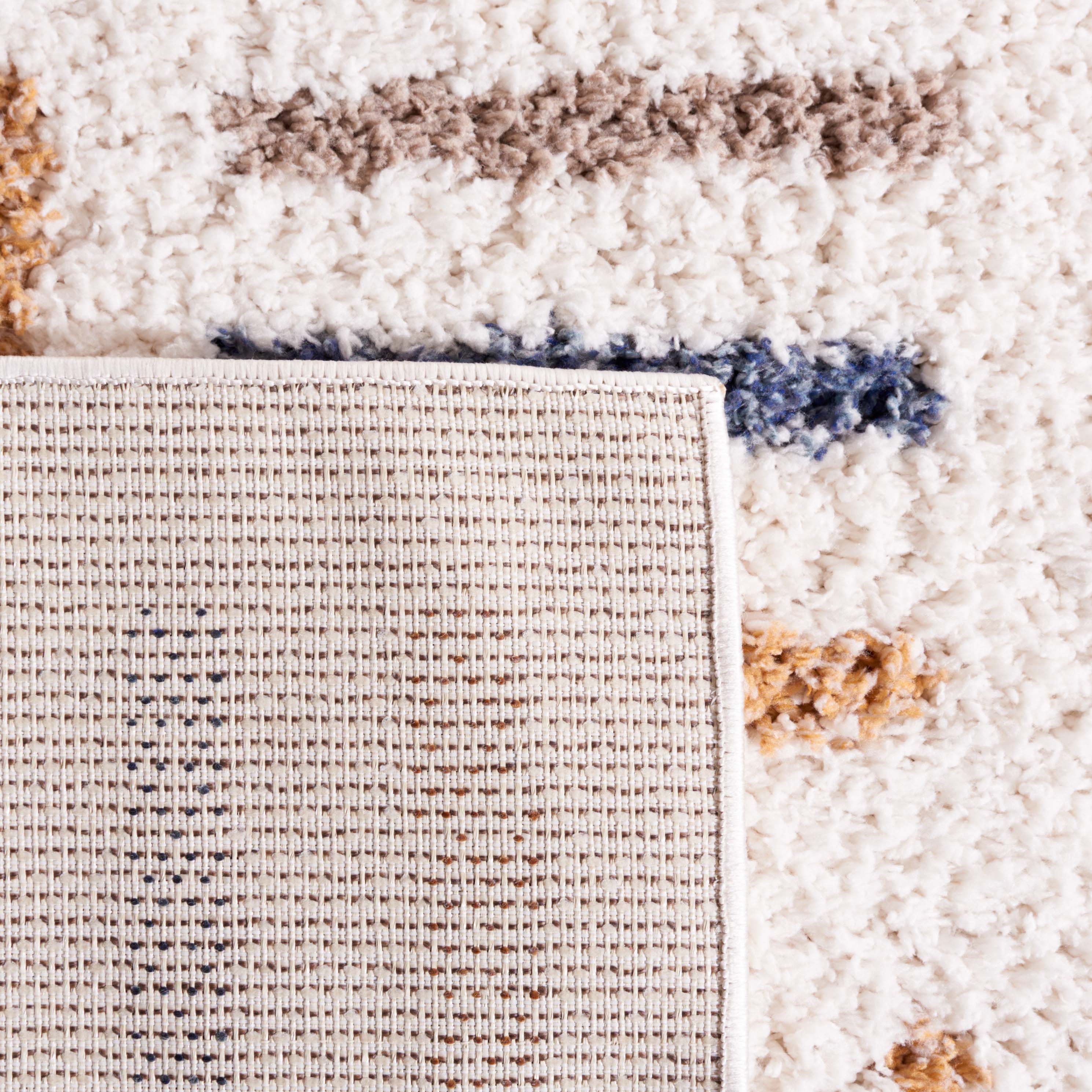 Safavieh Calico Shag 112 Rug, CLC112 - Ivory / Gold