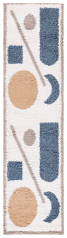 Safavieh Calico Shag 114 Rug, CLC114 - Ivory / Blue
