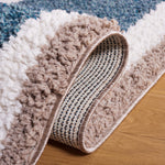 Safavieh Calico Shag 114 Rug, CLC114 - Ivory / Blue