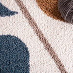 Safavieh Calico Shag 114 Rug, CLC114 - Ivory / Blue