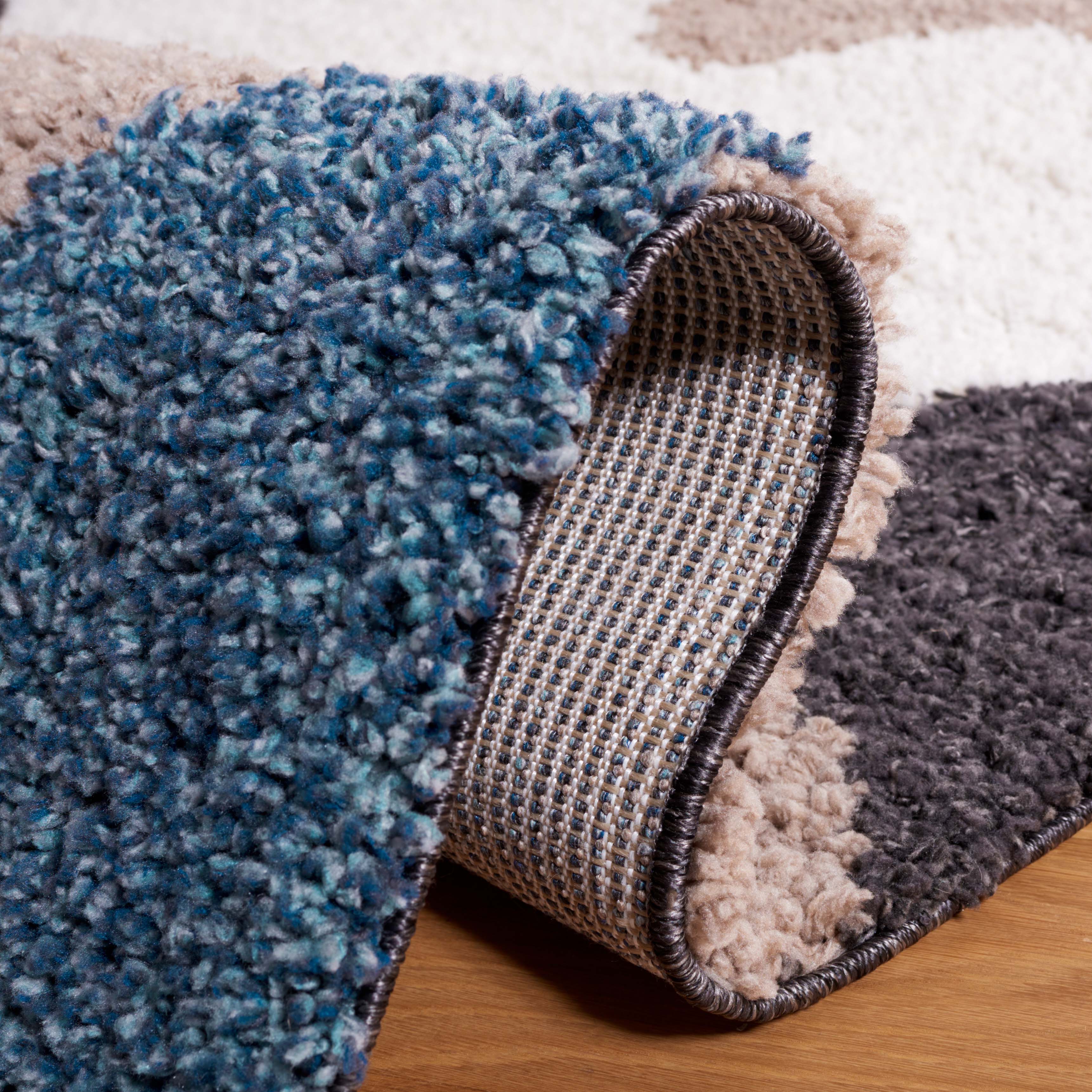 Safavieh Calico Shag 116 Rug, CLC116 - Black / Taupe