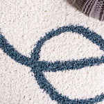 Safavieh Calico Shag 118 Rug, CLC118 - Ivory / Blue