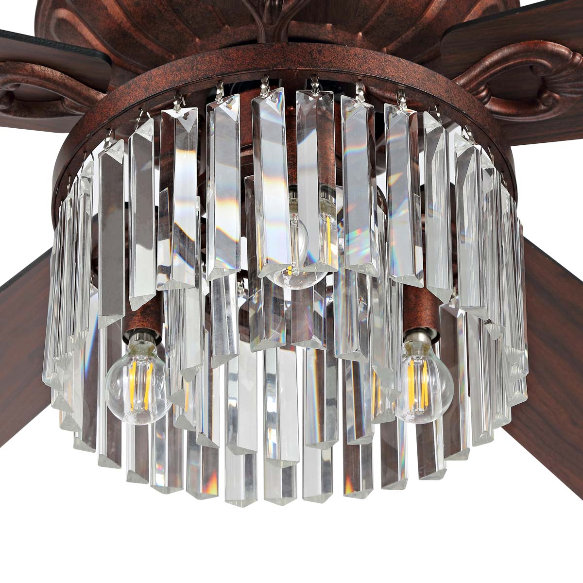 Safavieh Laurila Ceiling Fan/Remote , CLF1025 - Rust