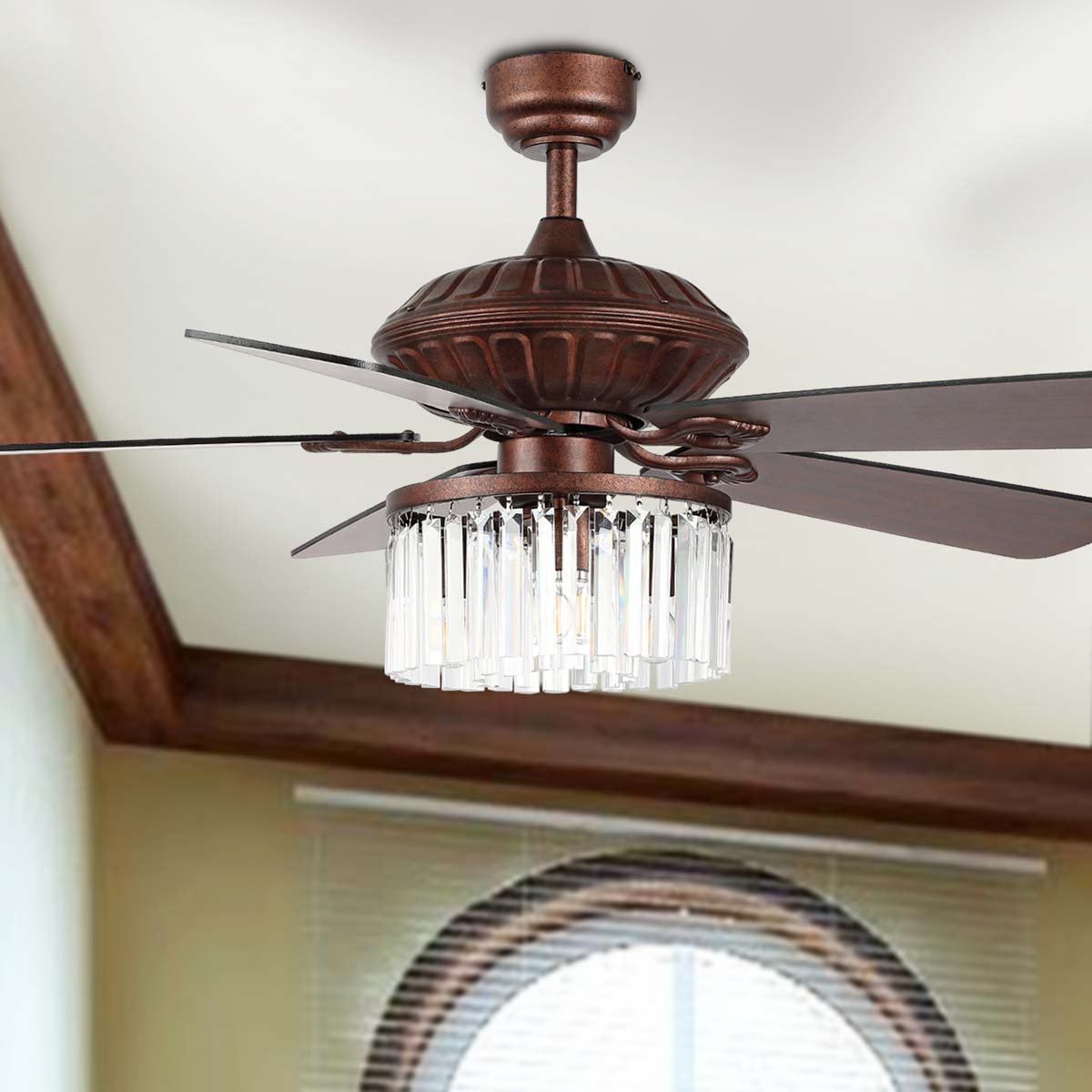 Safavieh Laurila Ceiling Fan/Remote , CLF1025 - Rust