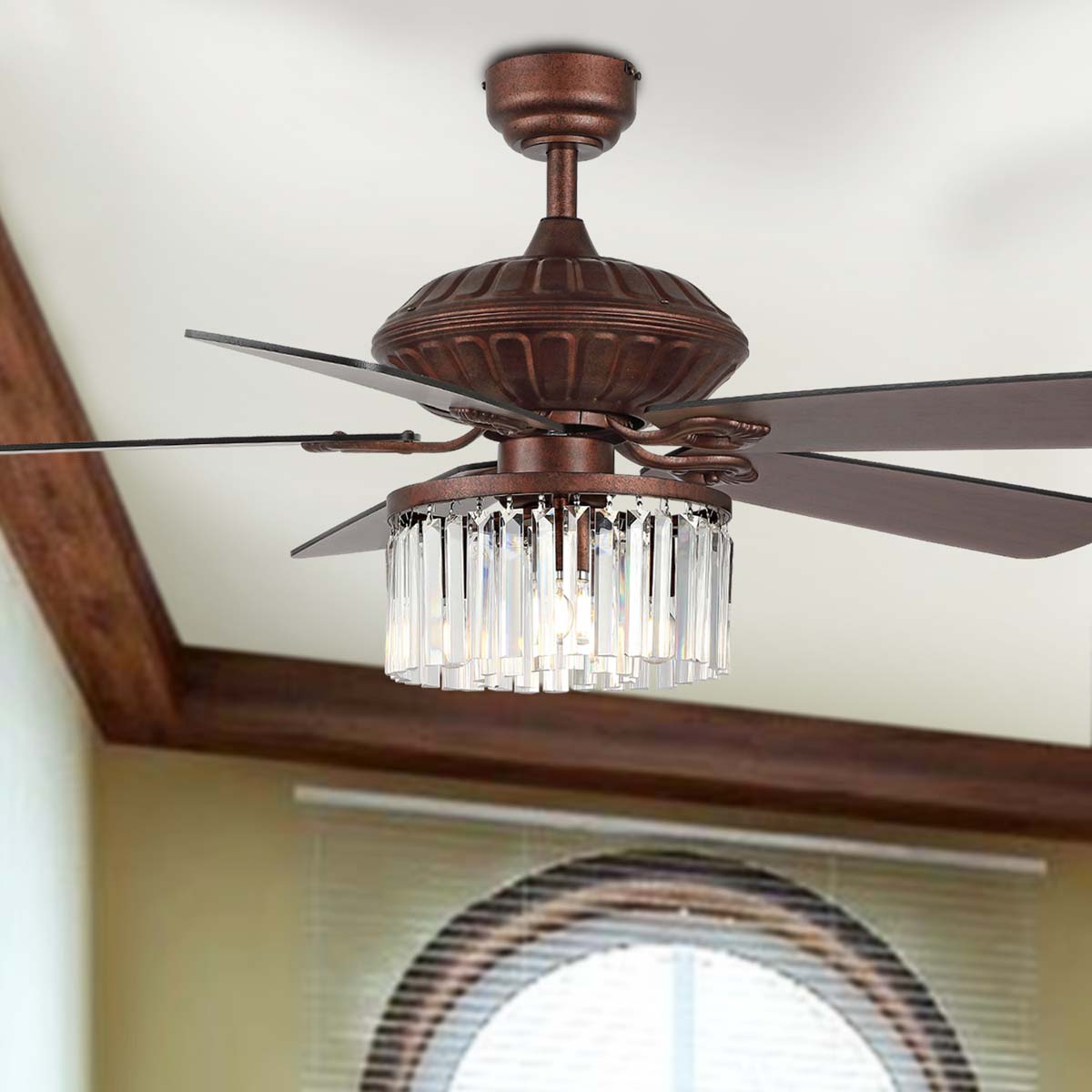 Safavieh Laurila Ceiling Fan/Remote , CLF1025 - Rust