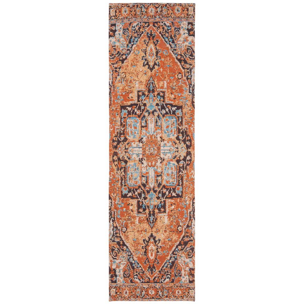 Safavieh Classic Vintage 111 Rug, CLV111 - Orange / Navy