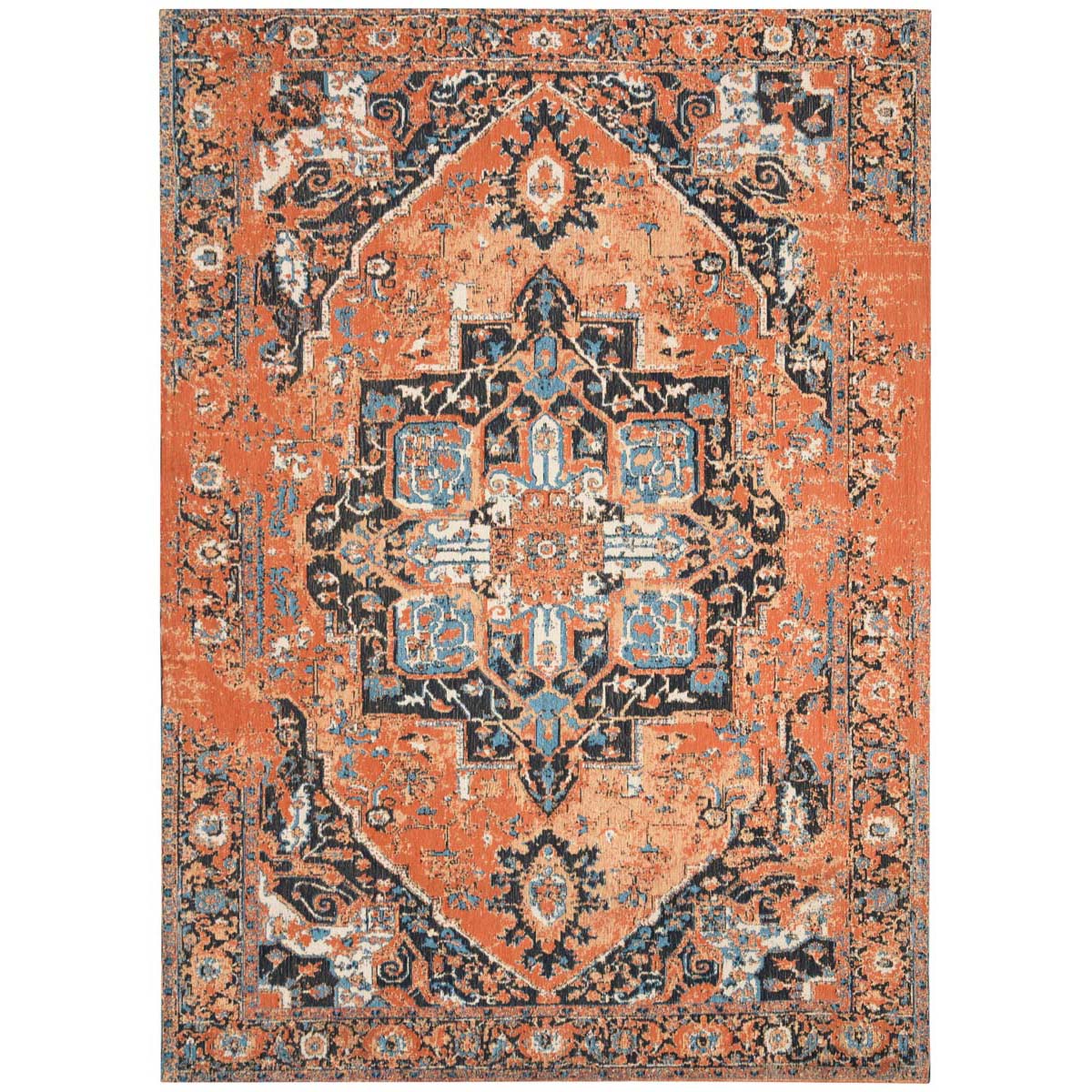 Safavieh Classic Vintage 111 Rug, CLV111 - Orange / Navy