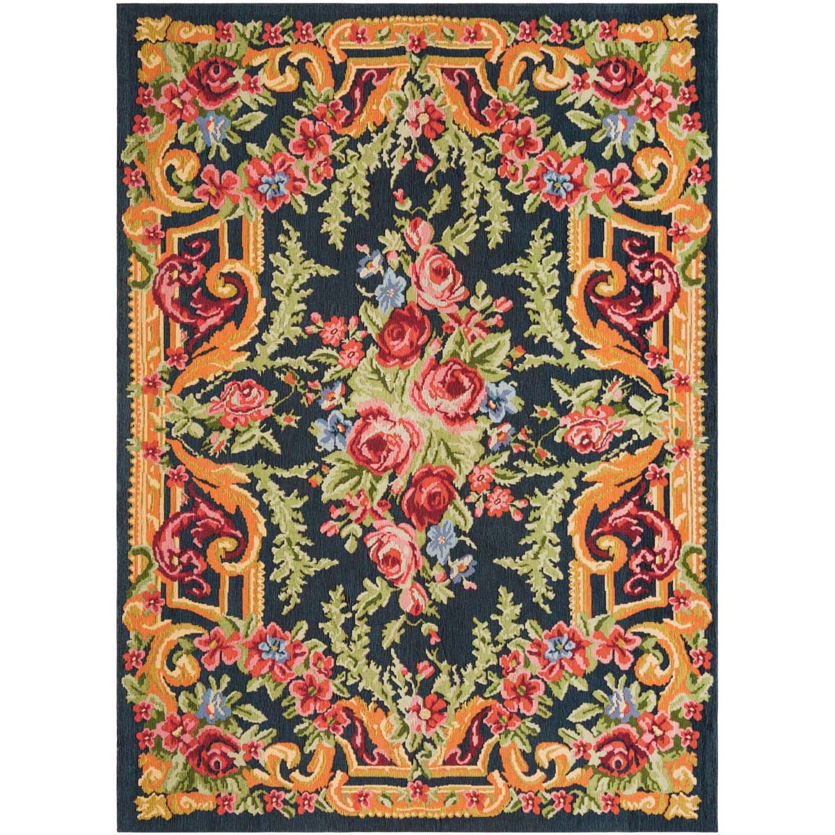 Safavieh Classic Vintage 112 Rug, CLV112 - Black / Rose