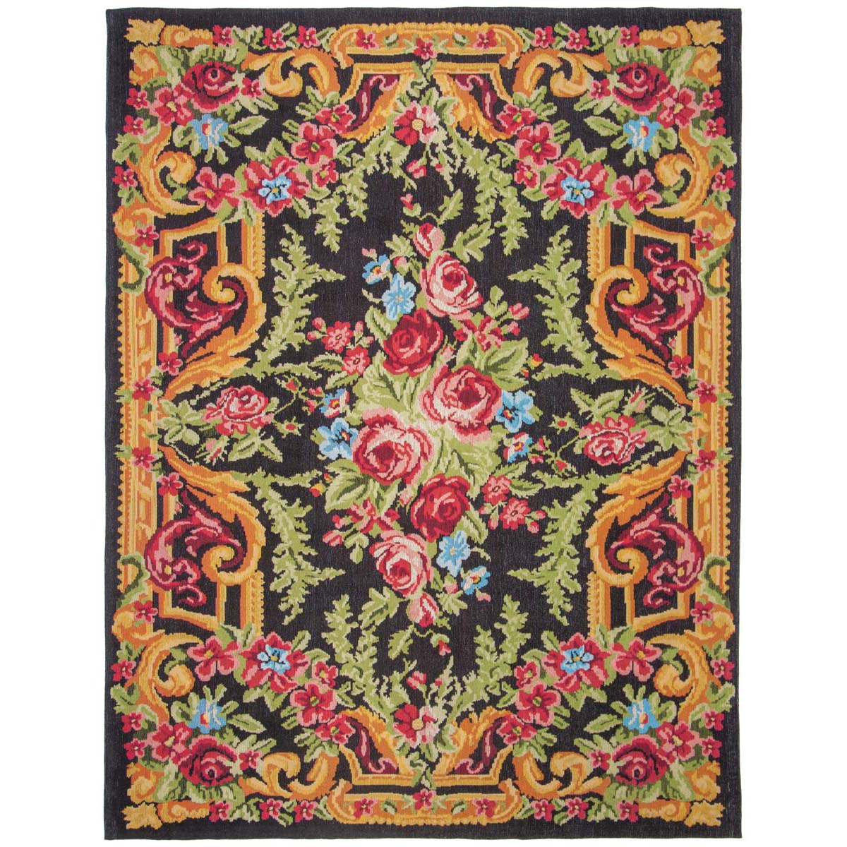 Safavieh Classic Vintage 112 Rug, CLV112 - Black / Rose