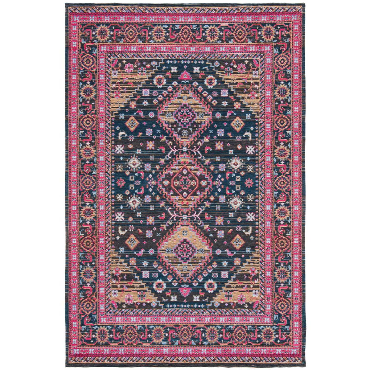 Safavieh Classic Vintage 114 Rug, CLV114 - Navy / Pink