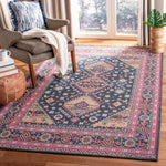 Safavieh Classic Vintage 114 Rug, CLV114 - Navy / Pink