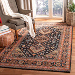 Safavieh Classic Vintage 114 Rug, CLV114 - Black / Rust