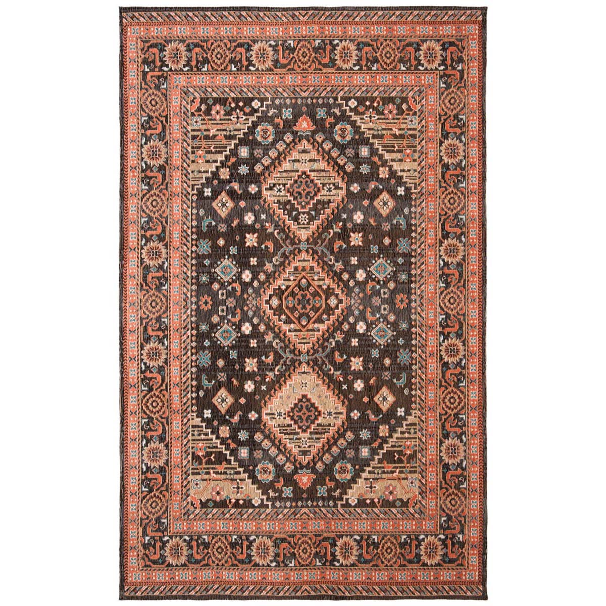 Safavieh Classic Vintage 114 Rug, CLV114 - Black / Rust
