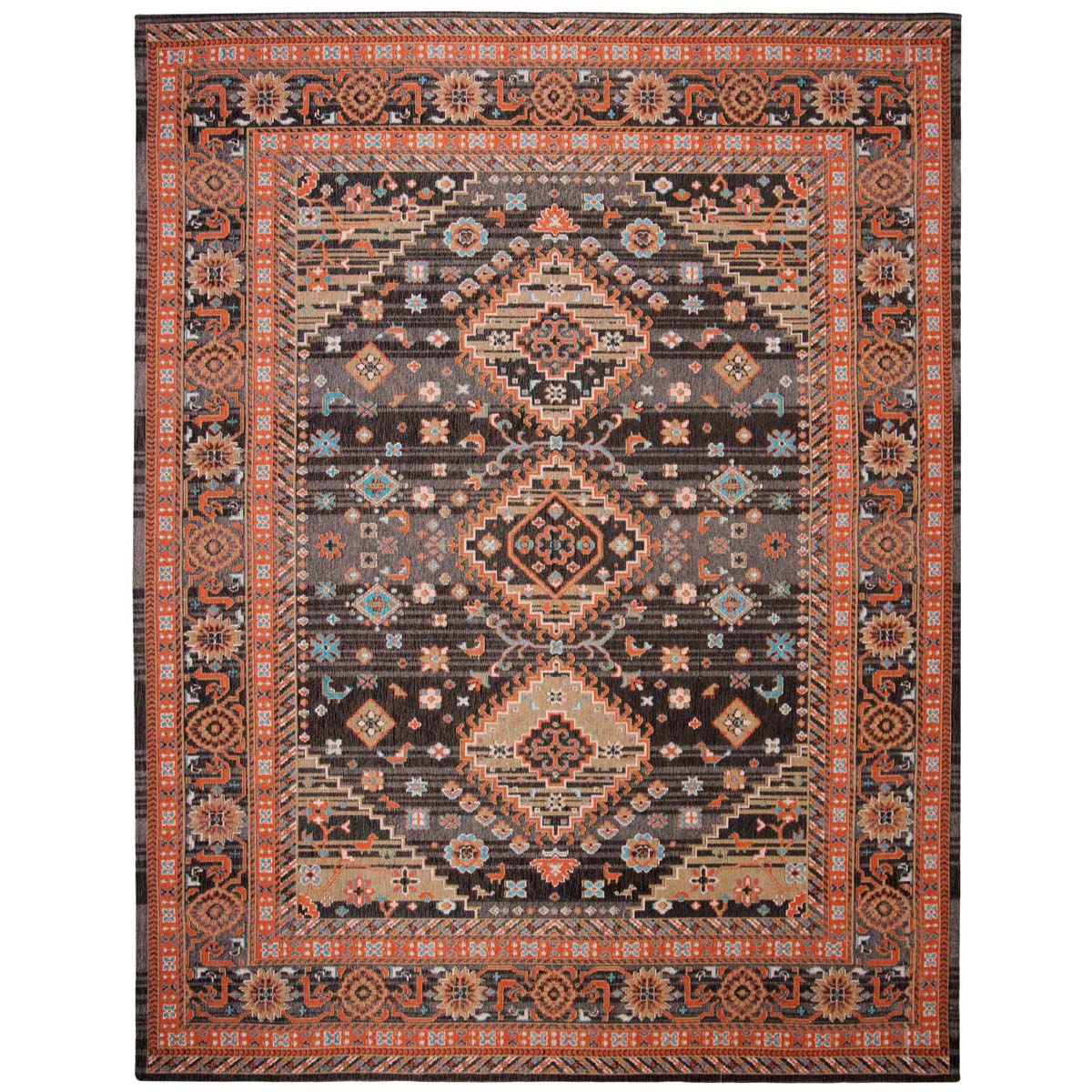 Safavieh Classic Vintage 114 Rug, CLV114 - Black / Rust