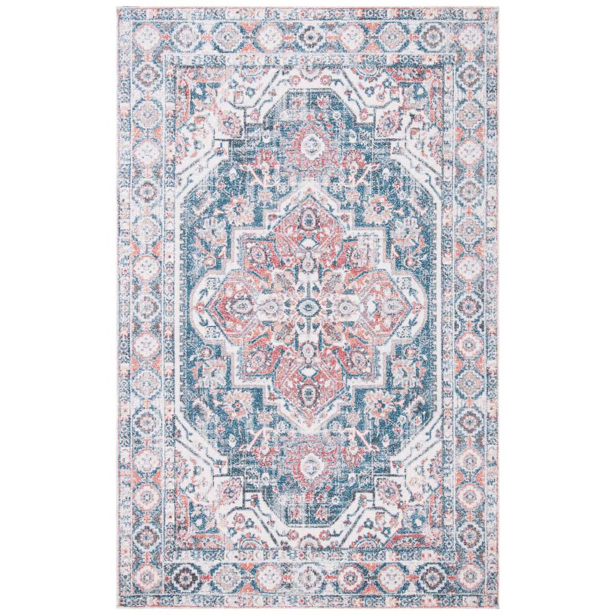 Safavieh Classic Vintage 203 Rug, CLV203 - Blue / Red