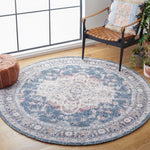 Safavieh Classic Vintage 206 Rug, CLV206 - Light Blue / Rust