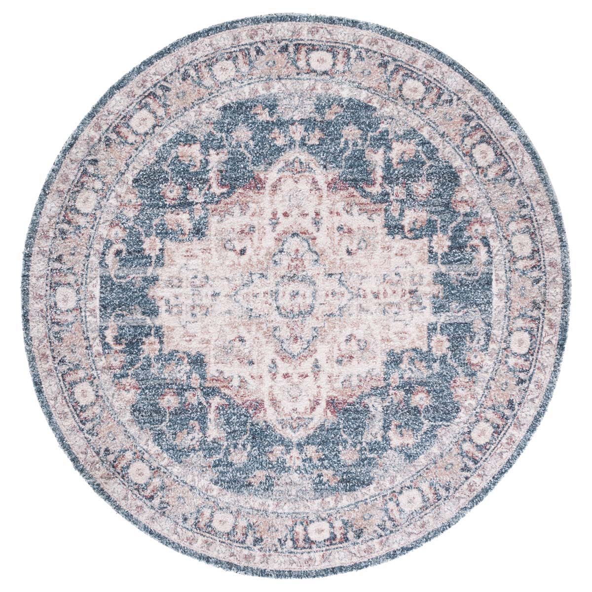 Safavieh Classic Vintage 206 Rug, CLV206 - Light Blue / Rust