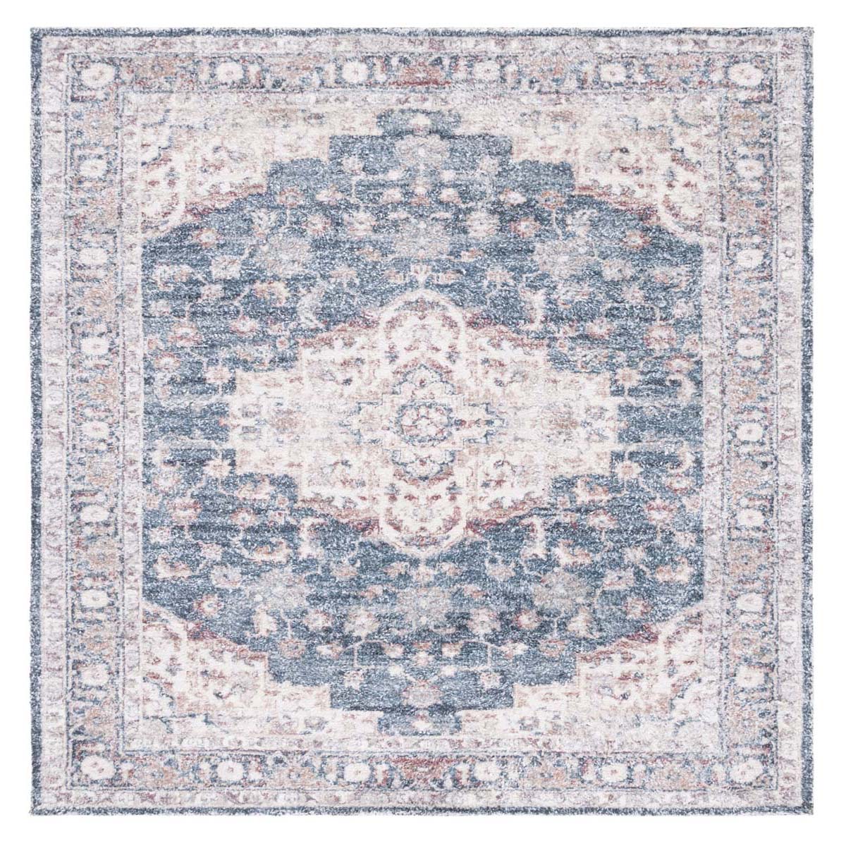 Safavieh Classic Vintage 206 Rug, CLV206 - Light Blue / Rust