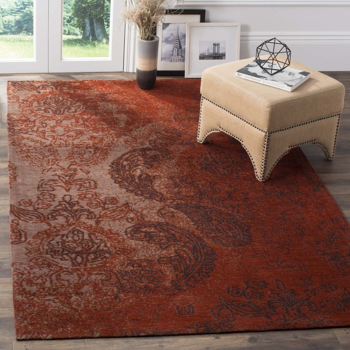 Safavieh Classic Vintage 222 Rug, CLV222 - Rust / Brown