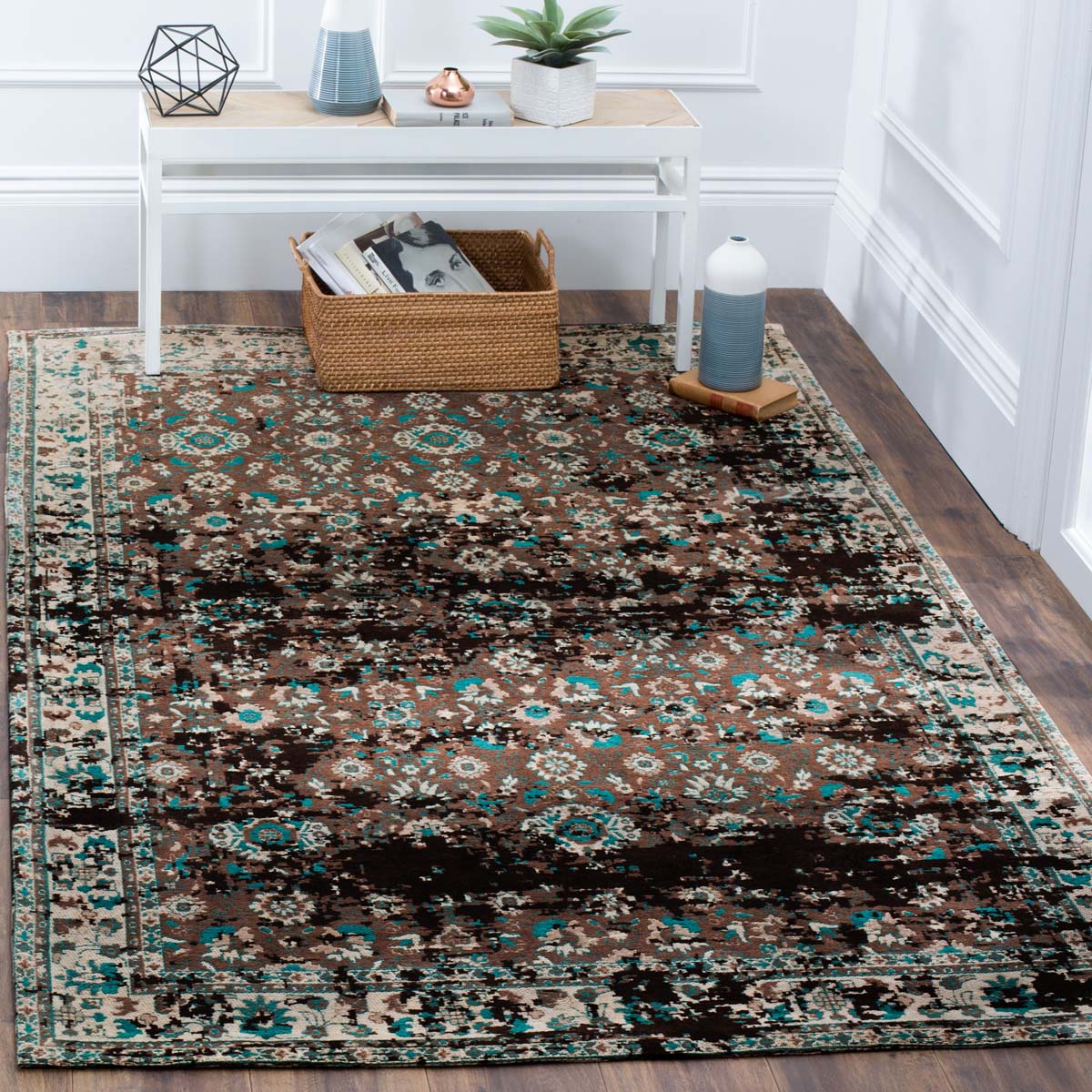 Safavieh Classic Vintage 226 Rug, CLV226 - Teal / Beige