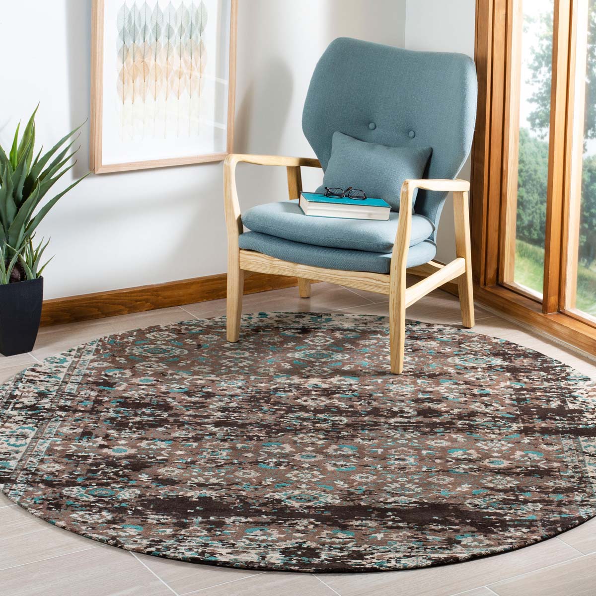 Safavieh Classic Vintage 226 Rug, CLV226 - Teal / Beige
