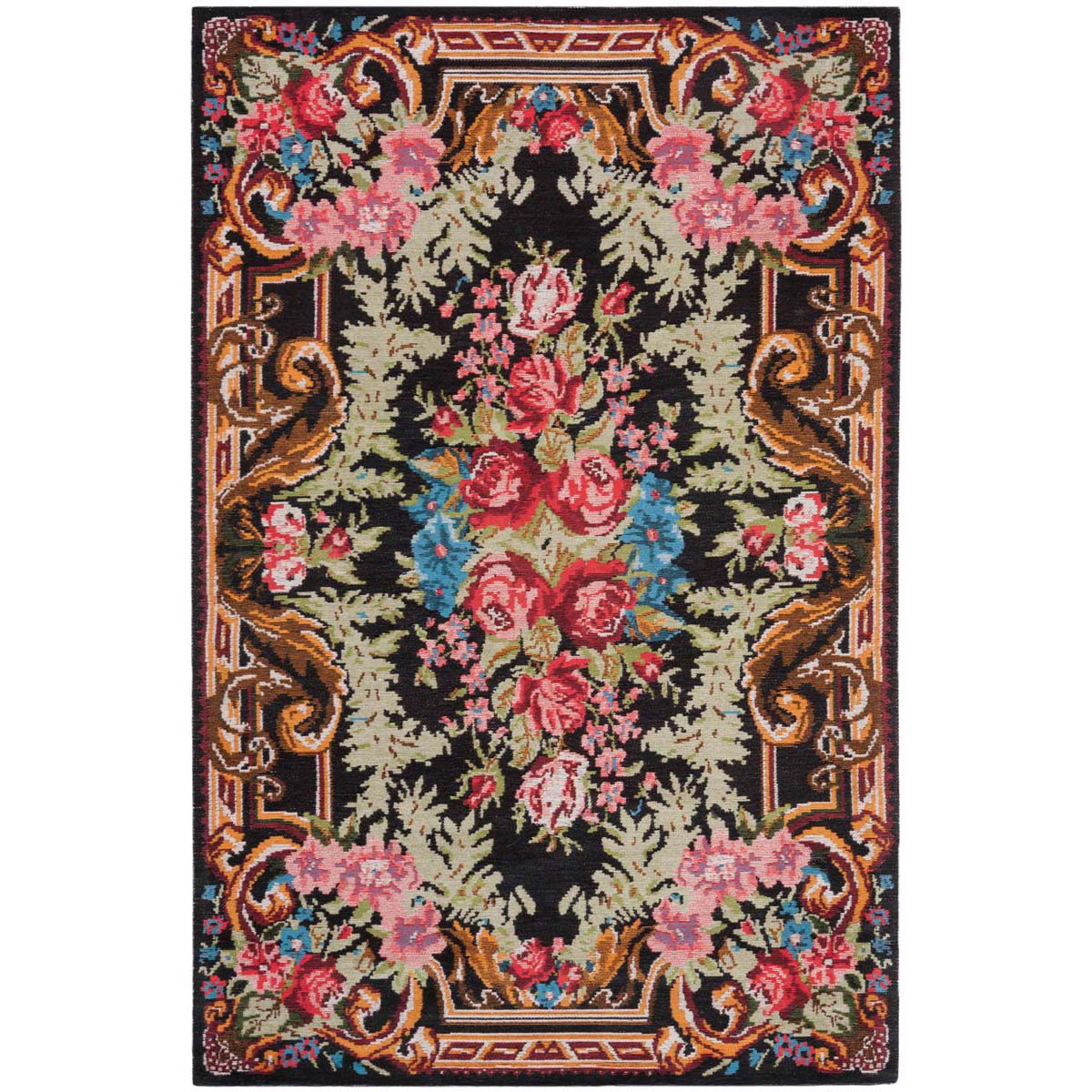 Safavieh Classic Vintage 301 Rug, CLV301 - Black / Multi