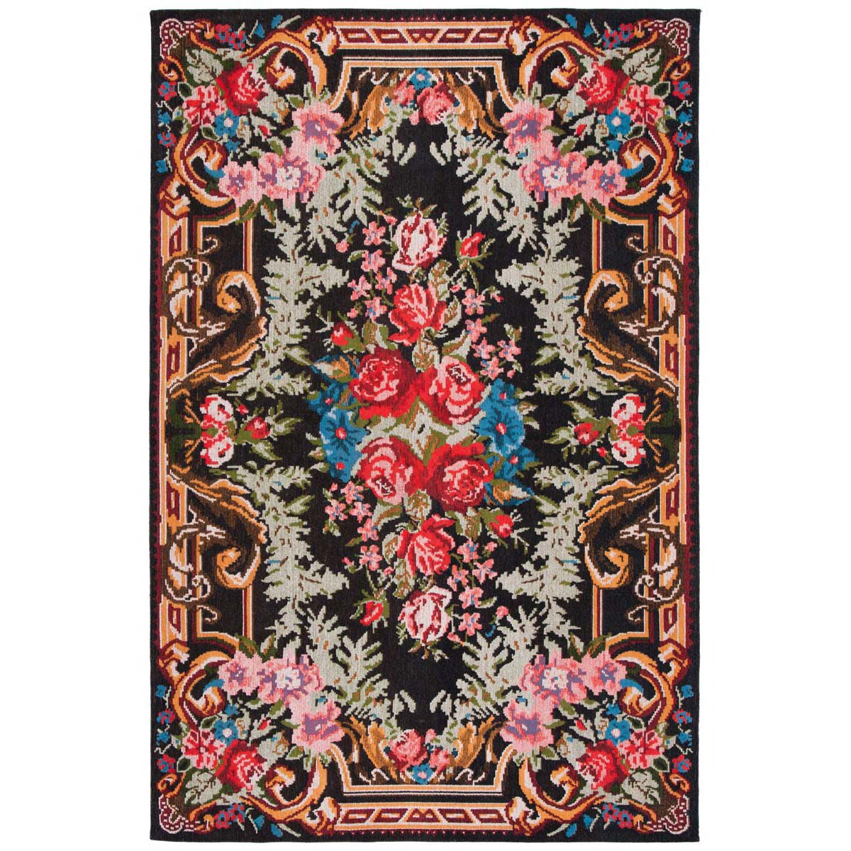 Safavieh Classic Vintage 301 Rug, CLV301 - Black / Multi