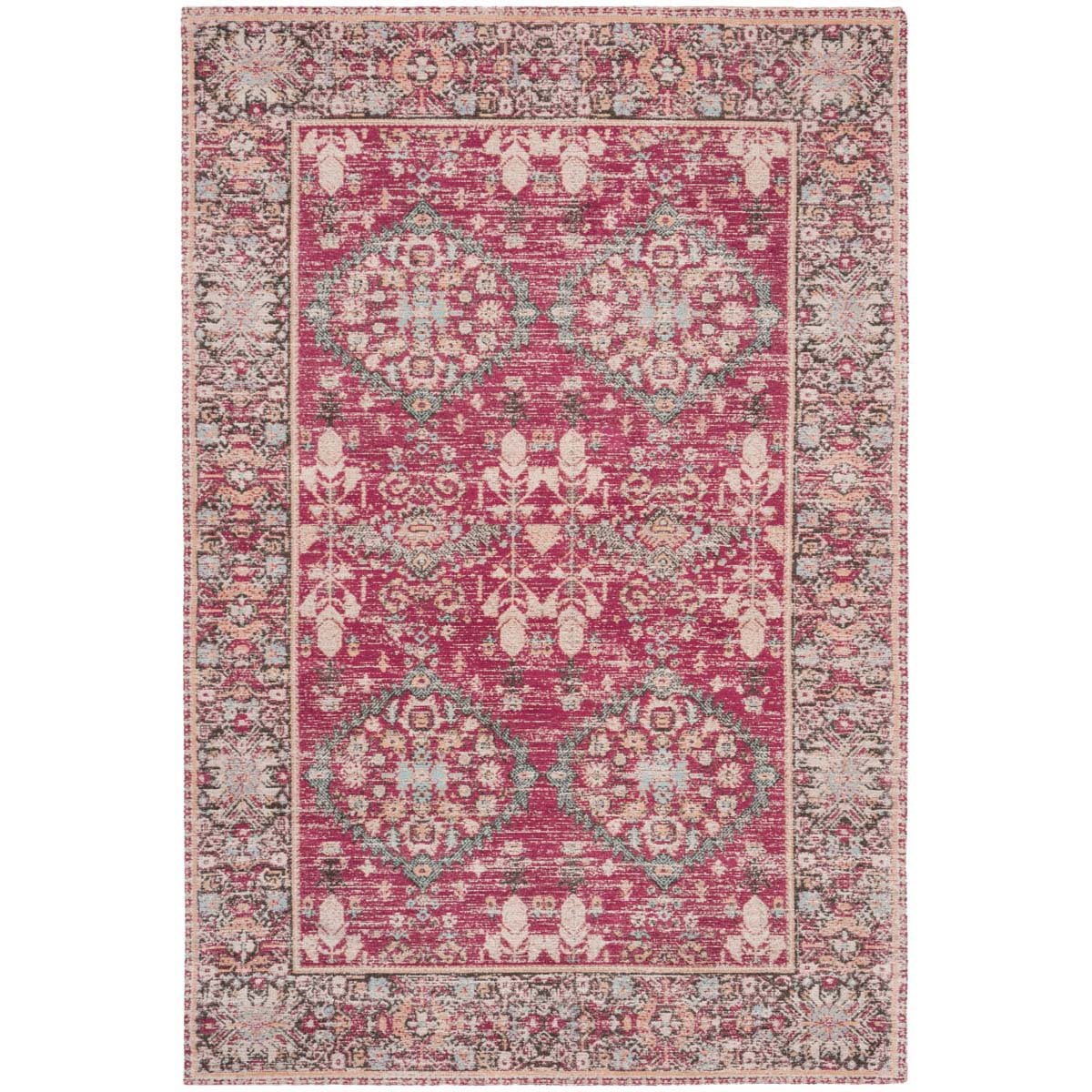 Safavieh Classic Vintage 302 Rug, CLV302 - Red / Multi