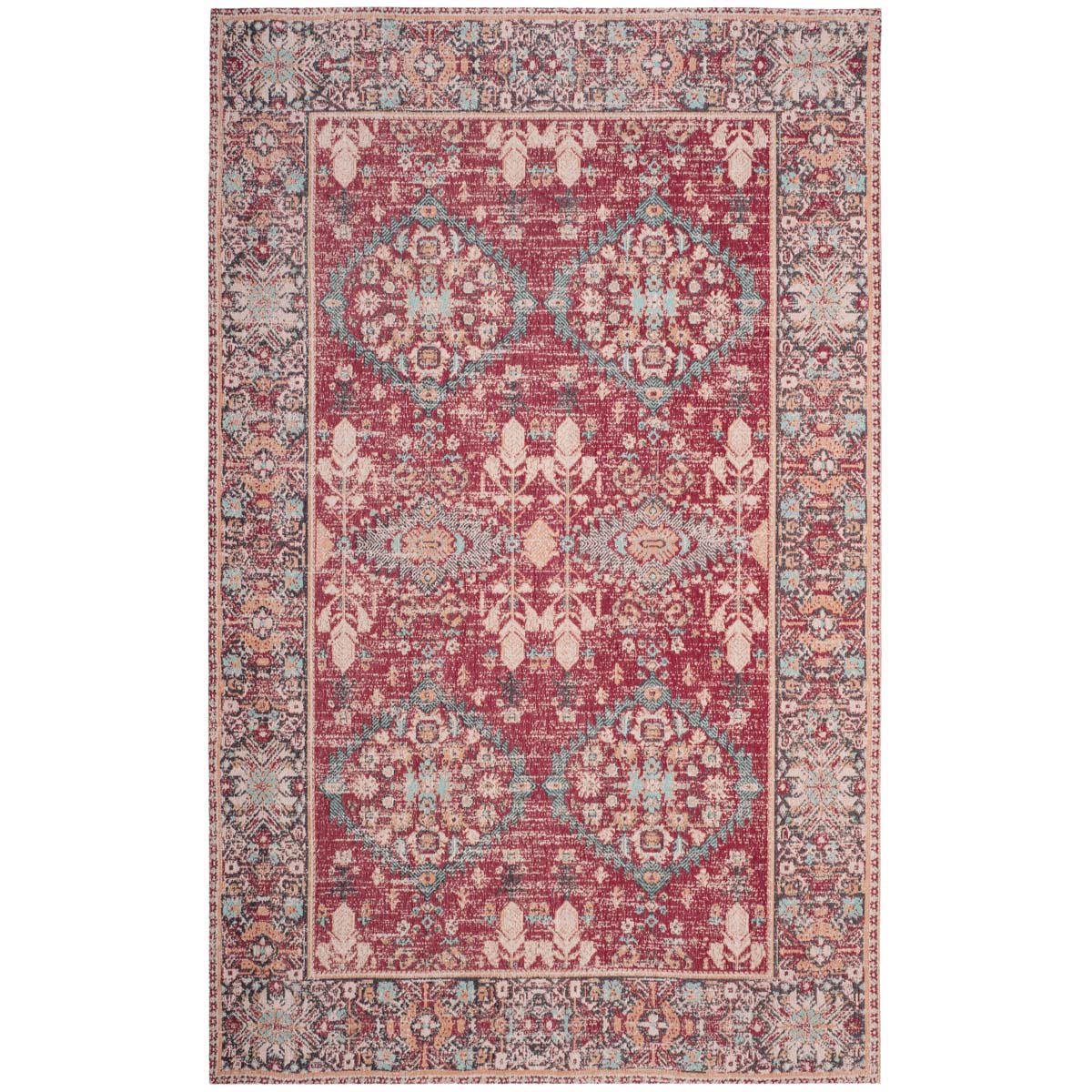Safavieh Classic Vintage 302 Rug, CLV302 - Red / Multi