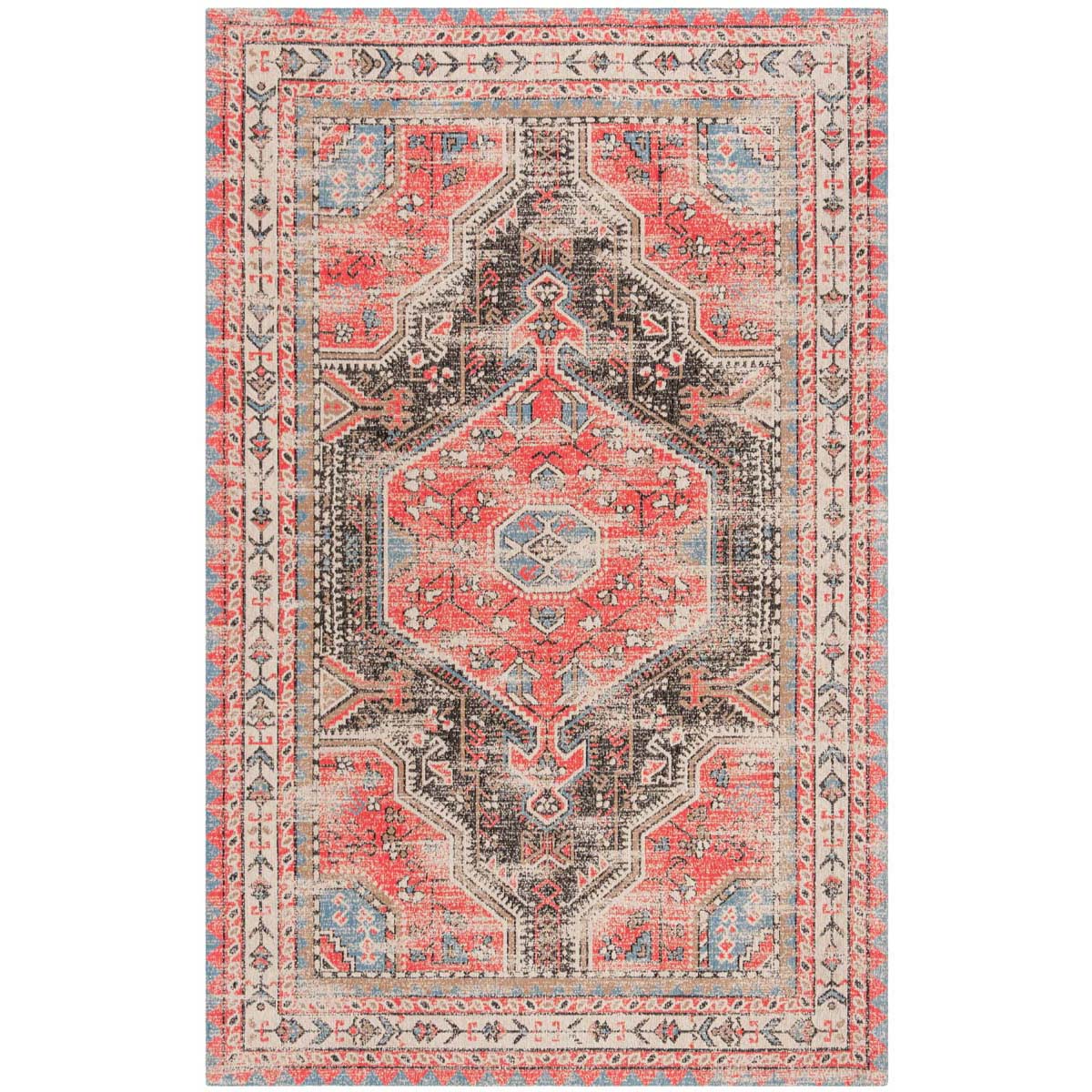 Safavieh Classic Vintage 308 Rug, CLV308 - Red / Charcoal