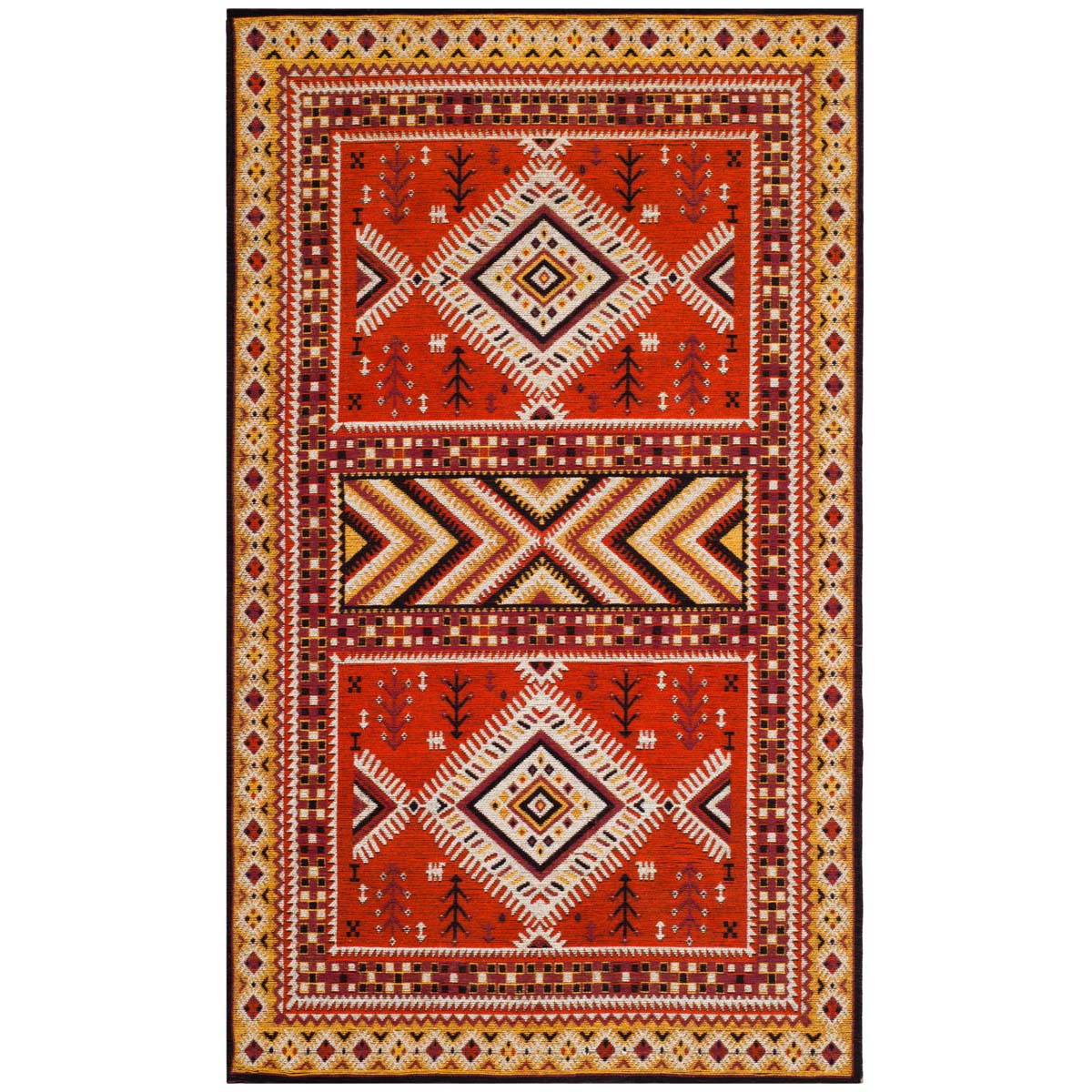 Safavieh Classic Vintage 511 Rug, CLV511 - Orange / Gold