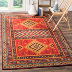 Safavieh Classic Vintage 511 Rug, CLV511 - Red / Slate