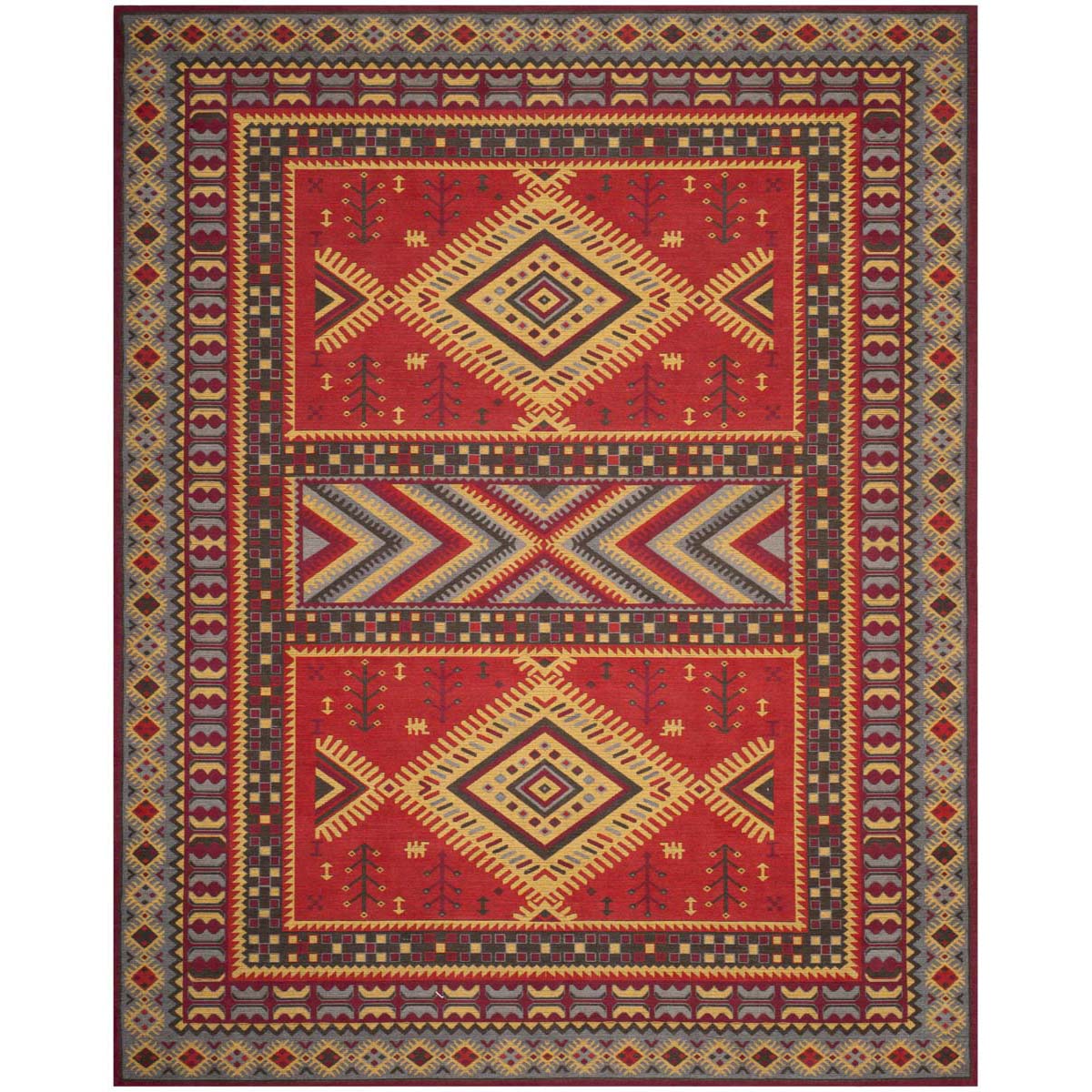 Safavieh Classic Vintage 511 Rug, CLV511 - Red / Slate