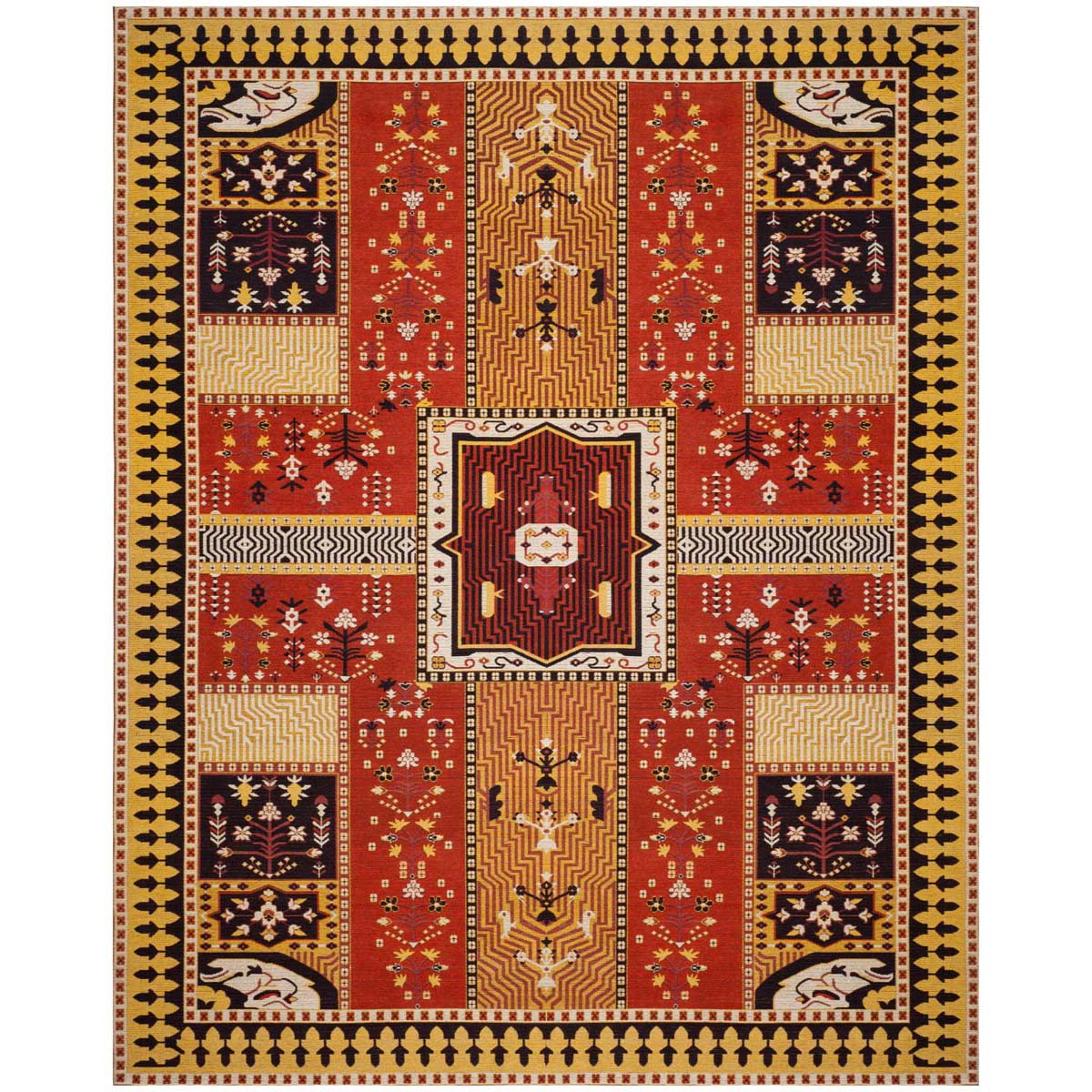 Safavieh Classic Vintage 512 Rug, CLV512 - Orange / Gold