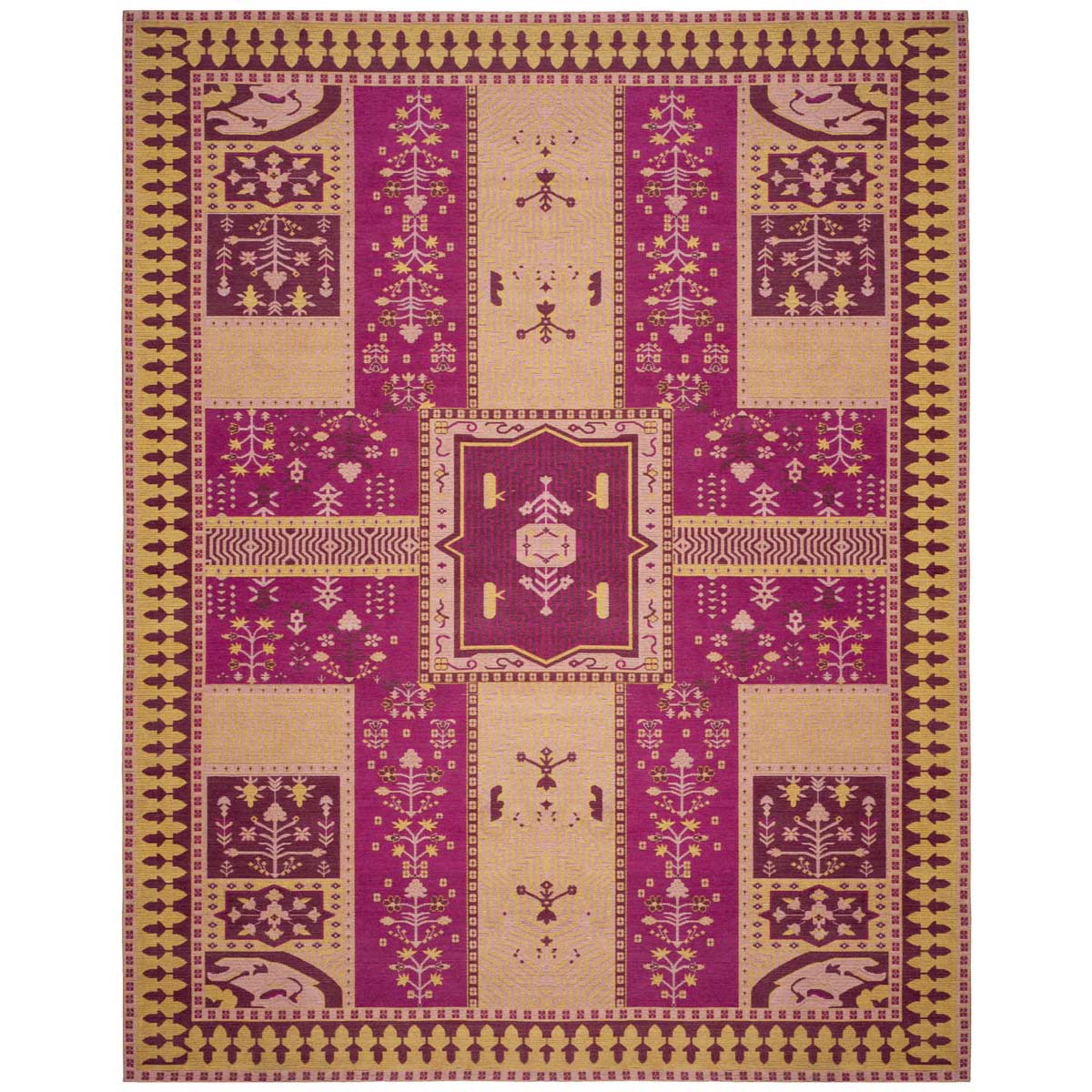 Safavieh Classic Vintage 512 Rug, CLV512 - Fuchsia / Gold