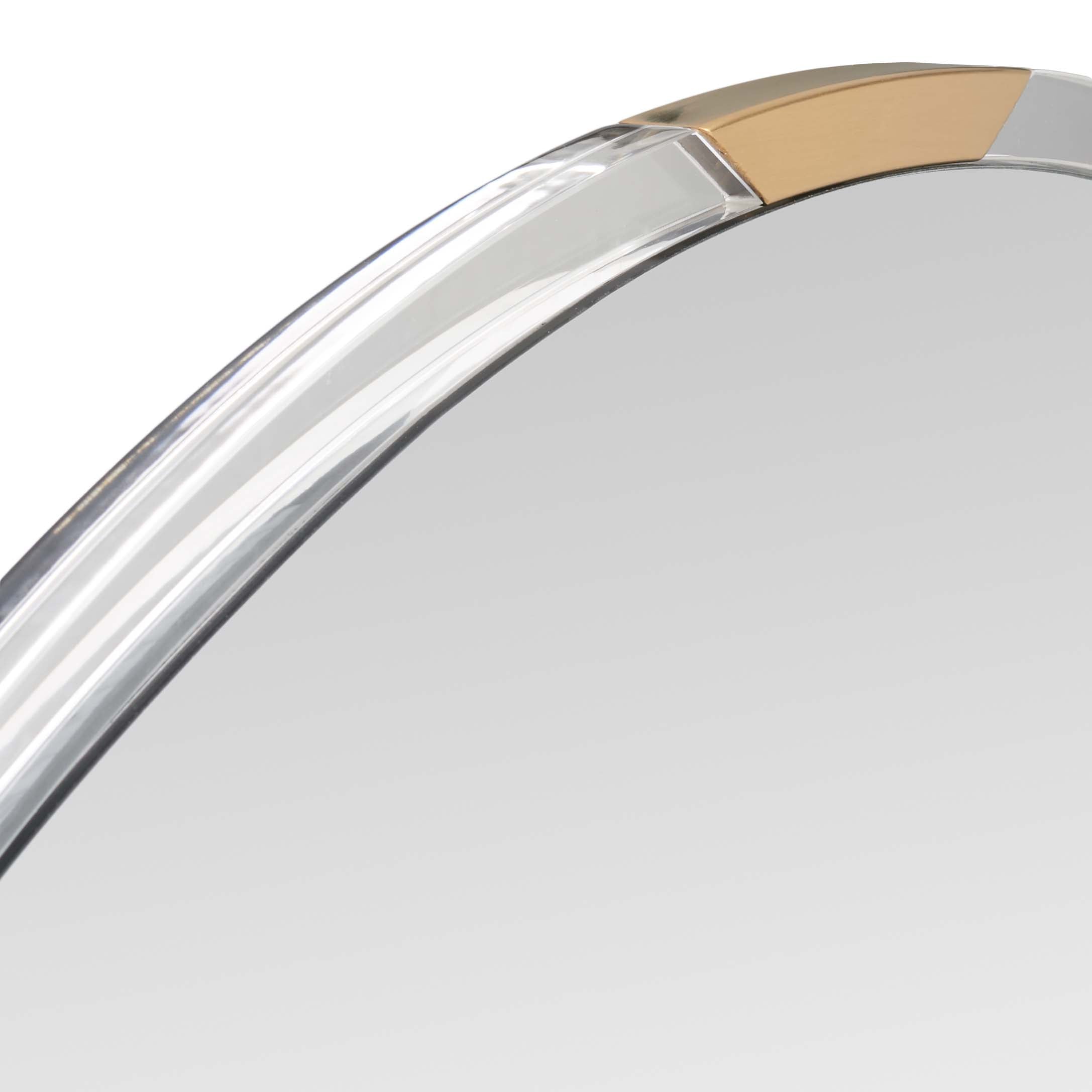 Safavieh Couture Ellarosa Acrylic Round Mirror - Gold / Clear