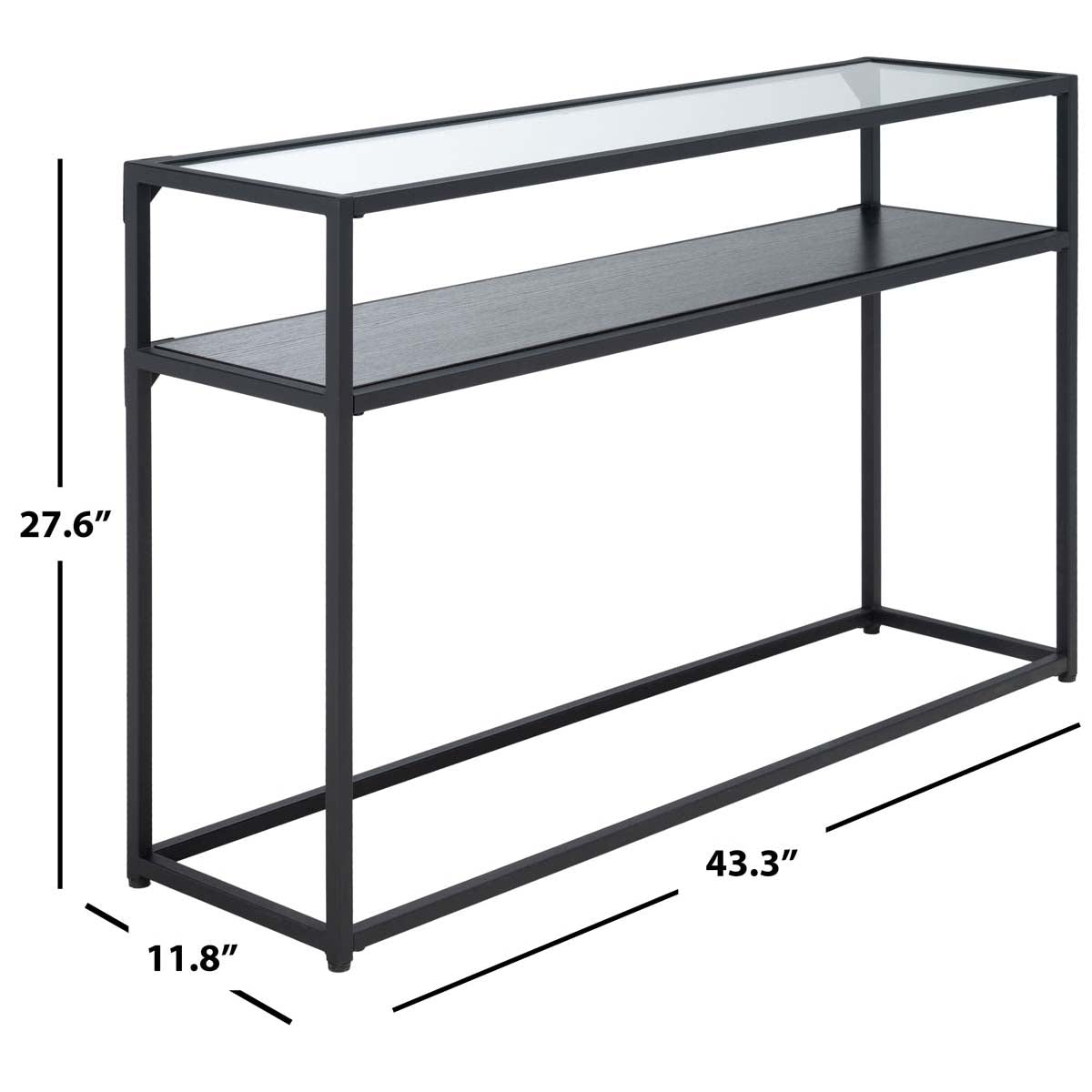 Safavieh Ackley Console Table  , CNS2000 - Black