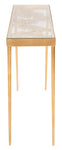 Safavieh Leilani Palm Leaf Console Table , CNS2500 - Gold Leaf/Glass