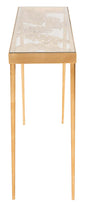 Safavieh Leilani Palm Leaf Console Table , CNS2500 - Gold Leaf/Glass