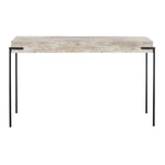 Safavieh Eli Rectangle Console Table , CNS4200 - Light Grey Faux Concrete/Black