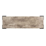 Safavieh Eli Rectangle Console Table , CNS4200 - Light Grey Faux Concrete/Black