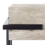 Safavieh Jett Rectangle Console Table , CNS4201 - Light Grey Faux Concrete/Black