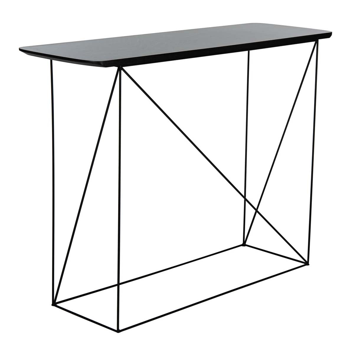Safavieh Rylee Rectangle Console Table , CNS4202 - Faux Grey Sandstone/Black