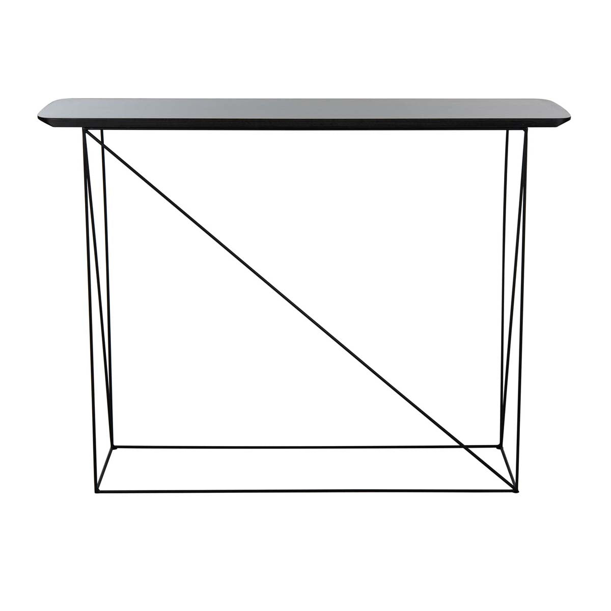 Safavieh Rylee Rectangle Console Table , CNS4202 - Faux Grey Sandstone/Black