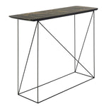 Safavieh Rylee Rectangle Console Table , CNS4202 - Faux Dark Grey Stone/Black