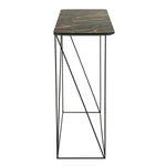 Safavieh Rylee Rectangle Console Table , CNS4202 - Faux Dark Grey Stone/Black