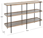 Safavieh Atwell 2 Shelf Console Table , CNS4204 - Oak/Black