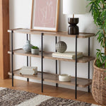 Safavieh Atwell 2 Shelf Console Table , CNS4204 - Oak/Black