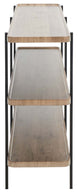 Safavieh Atwell 2 Shelf Console Table , CNS4204 - Oak/Black